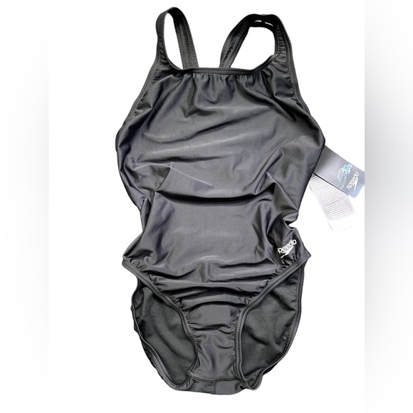 SPEEDO PRO-LT 10/36 black one piece racer back swim training swimsuit NWT - Picture 5 of 7